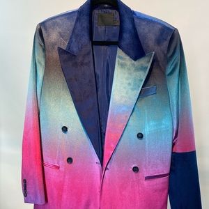Velvet Ombré Blazer